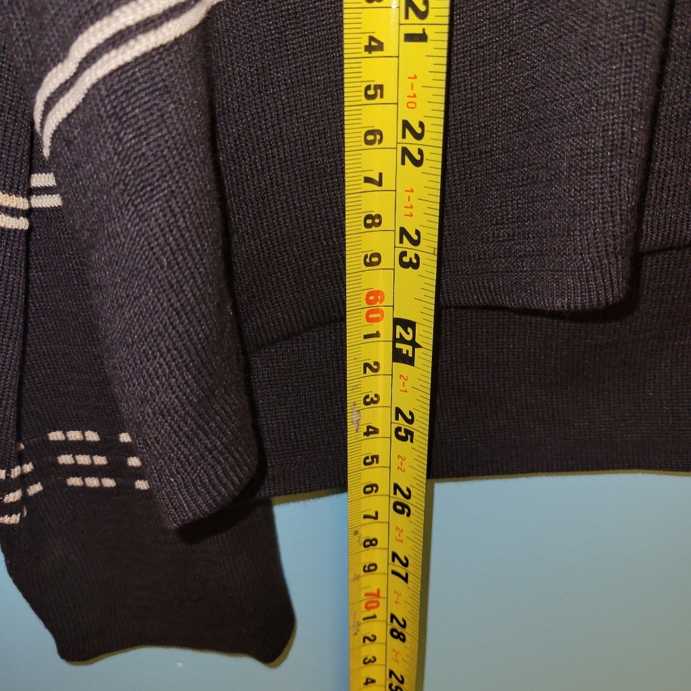 Talbots Black Beige Silk Cardigan sz. Medium - Picture 5 of 8